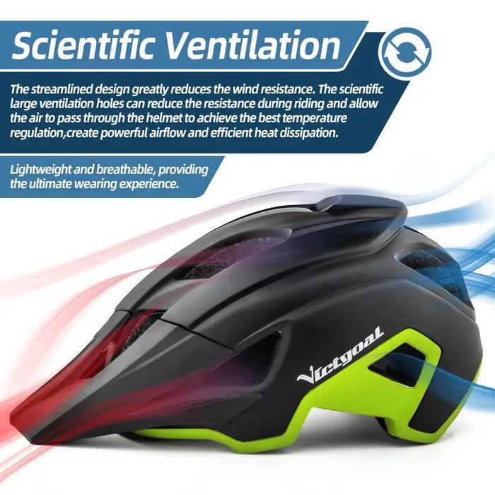 TGOAL-Casque de vélo LED avec visière pare-soleil pour homme, aste, bouclier de lunettes de soleil,