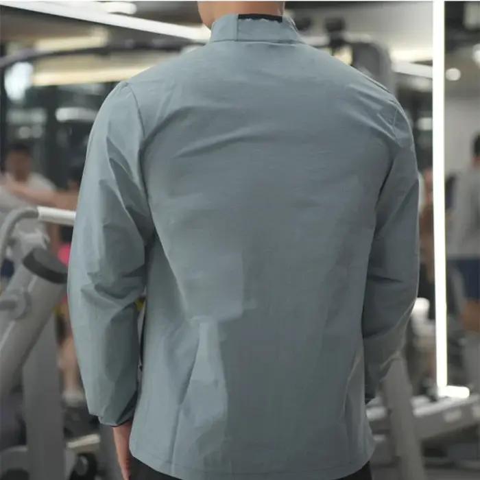 Nouveaux hommes Fitness veste de course printemps et automne vêtements d'extérieur de sport en vrac