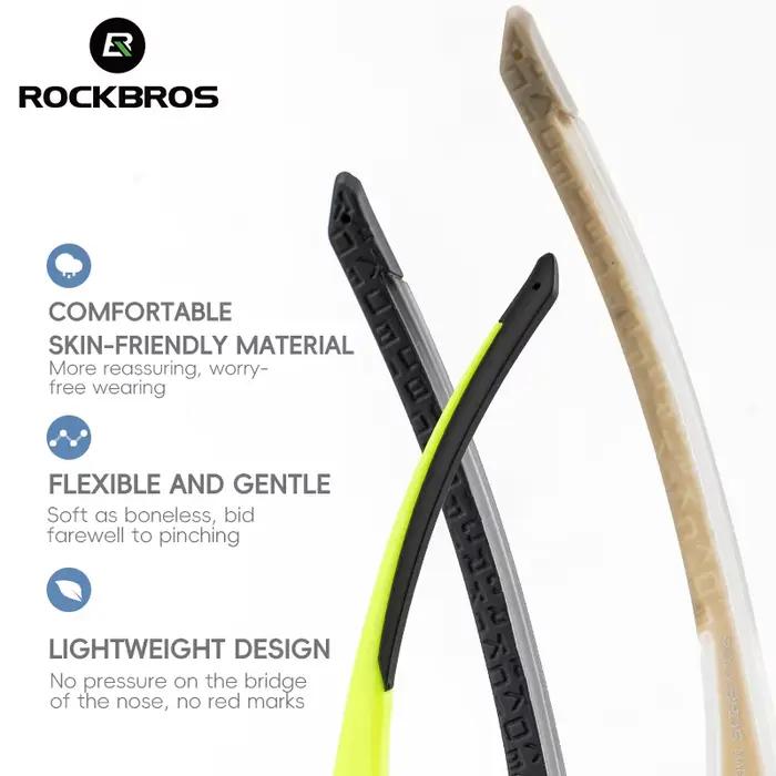 ROCKBROS lunettes de cyclisme lunettes de vélo légères sans cadre lentilles haute définition lunette