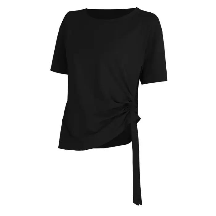 Chemisiers de sport femme danse sport pratique vêtements coupe ample haut pour Fitness femme à manch