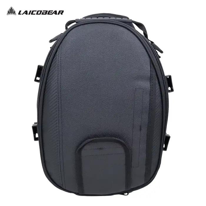 Sac arrière de moto noir, étanche, bagage de voyage pour conducteur, sac de siège arrière, sac de se
