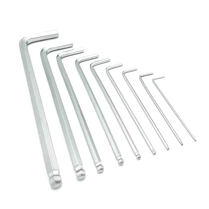 La clé Allen professionnelle 1,5 mm 2 mm 2,5 mm 3 mm 4 mm 5 mm 6 mm 8 mm 10 mm est disponible
