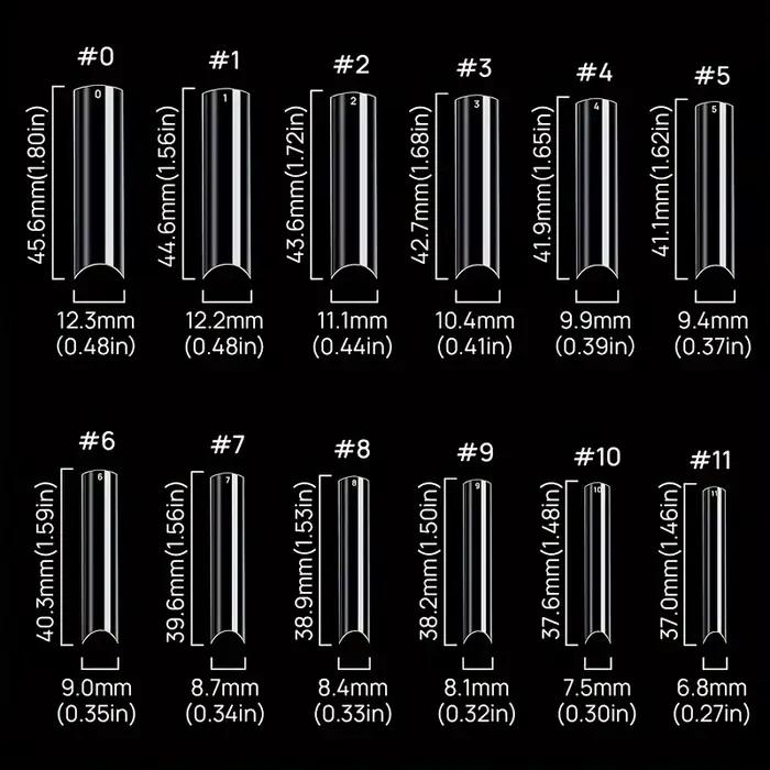 Pointes d'ongles en boîte pour pipe à eau, tête carrée française, cercueil extra long, demi-couvertu