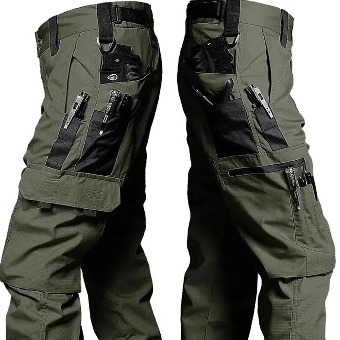 DulPants-Pantalon cargo imperméable pour homme, résistant à l'usure, multi-poches, extérieur, Skip F