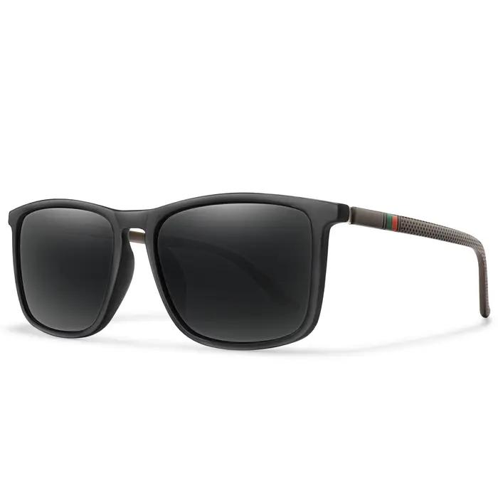 Lunettes de soleil carrées polarisées pour hommes et femmes, lunettes pour hommes, lunettes de pêche