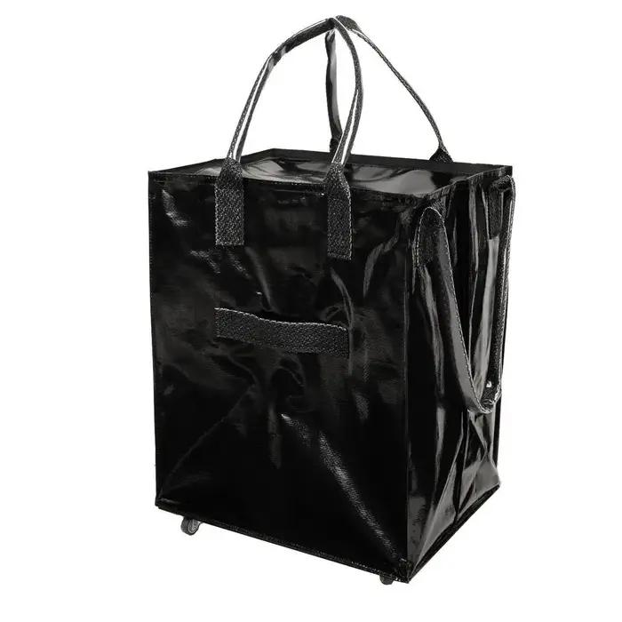 Chariot pliable avec roulettes, chariot utilitaire de grande capacité pour l'épicerie, les voyages e