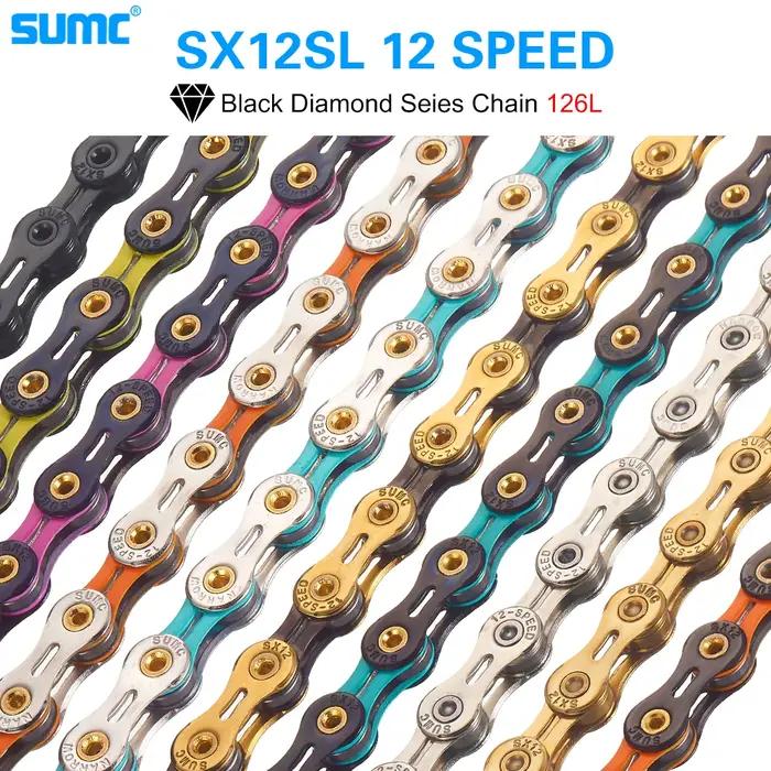 SUMC chaîne de vélo diamant 12 vitesses vtt vélo de route de montagne Ultra léger et Durable chaîne
