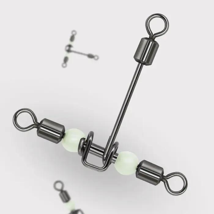 DNDYUJU 10 pièces 3 voies lumineux en forme de T transversale pivotant avec perles perles émerillons