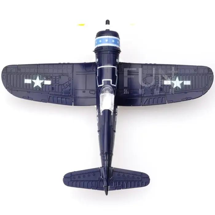 Avion de chasse en plastique, échelle US NAVY F4U Corsair Fighter, modèle d'assemblage, couleur aléa