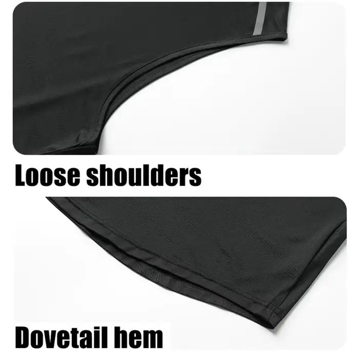 CHRLCK gilet de course pour hommes séchage rapide débardeur de gymnastique hommes Fitness chemise sa