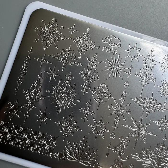 XMQ NAIL ART STAMPING PLATES FOUURS LINES TEMPLATES PLATES D'IMAGE