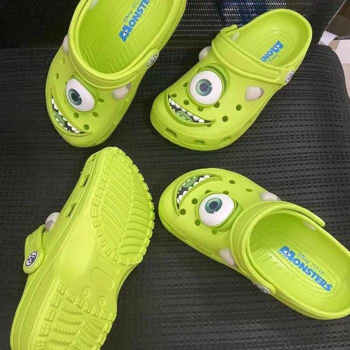 Sandales antidérapantes d'été pour enfants, pantoufles à trous respirantes, chaussures de plage déco