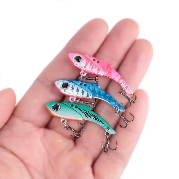 OUTPeugeot-Leurre métallique rigide VIB cuillère, appât Élde type crankbait idéal pour la pêche au b
