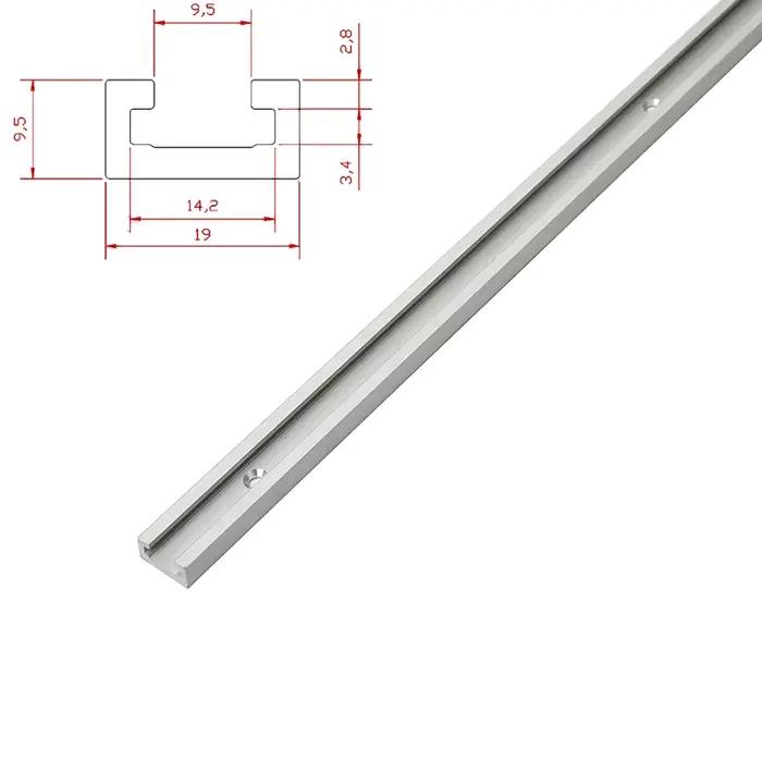 19/30/45/75Type alliage d'aluminium t-bande fente onglet piste gabarit mitre barre curseur Table sci