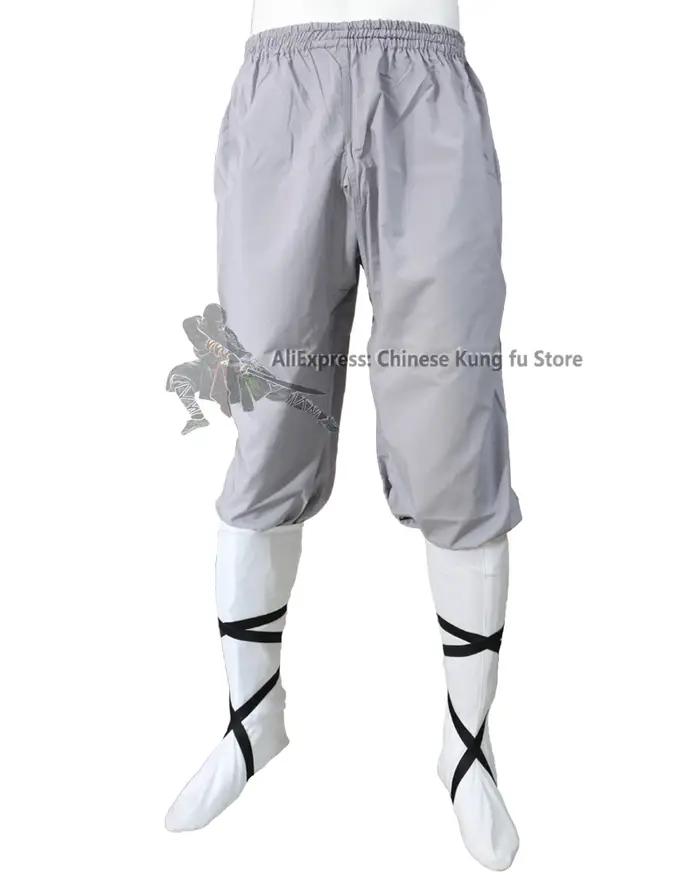 Robe de moine Shaolin en coton gris, uniforme de Kung Fu, Wing Chun, arts martiaux, Tai Chi, ensembl