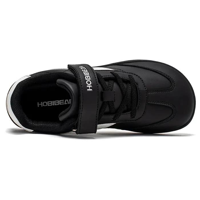 HOBIBEAR – chaussures pieds nus pour grands enfants, baskets à bout large avec boucle à crochet, en