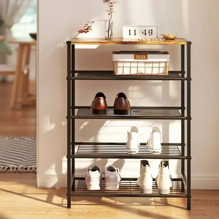 AOLIVIYA Meuble à chaussures pour entrée et couloir, armoire à chaussures multi-niveaux, étagère de