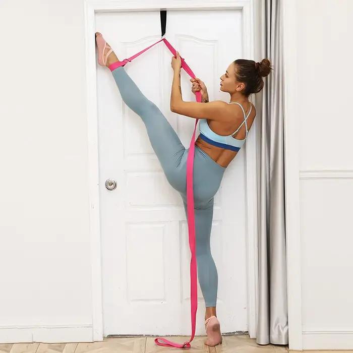 Sangle d'étirement jambe flexibilité - Porte, yoga, ballet et entraînement féminin