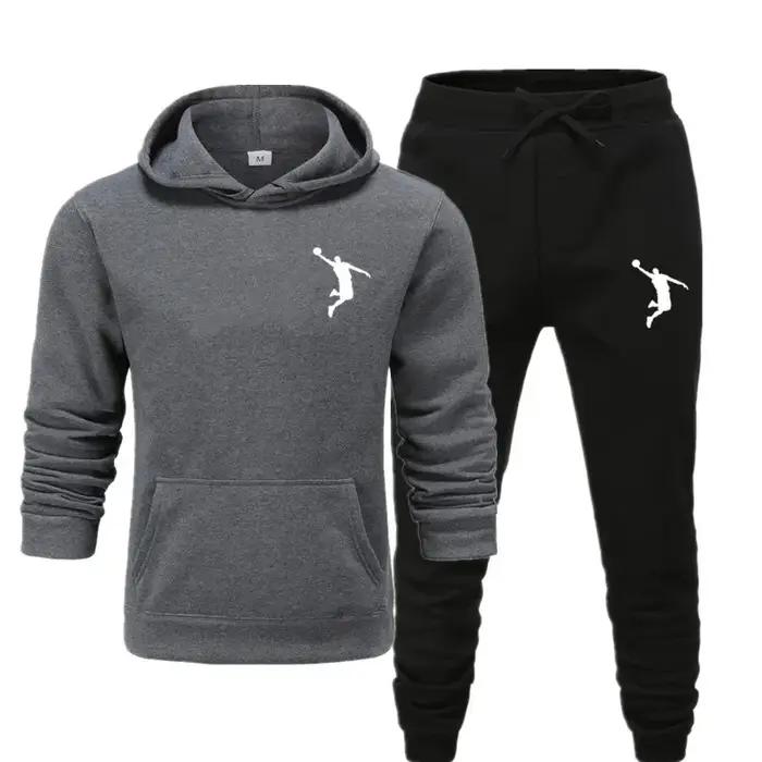 Sport basket-ball marque sweat pantalons de survêtement hommes femmes 2 pièces ensembles survêtement