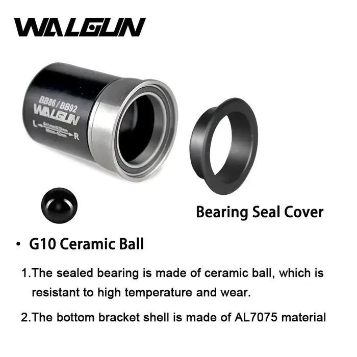 Walgun BB86 BB92 support inférieur roulement en céramique PF41DUB pour SRAM DUB pédalier presse diam
