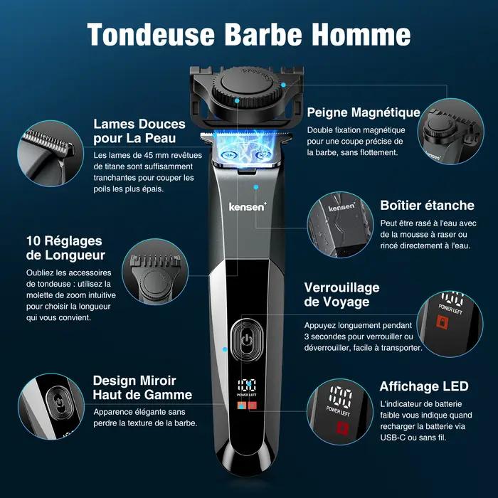 Kensen rasoir électrique hommes corps cheveux