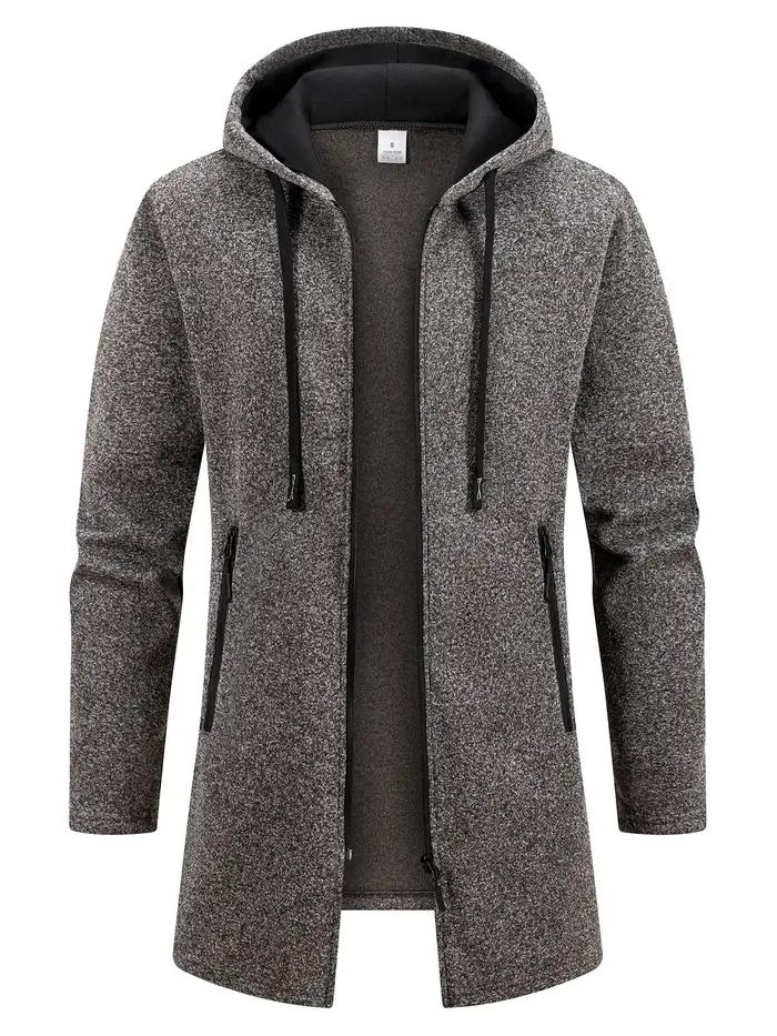 Sweat-shirt à manches longues pour homme, Streetwear, fermeture éclair, capuche, surdimensionné, cha