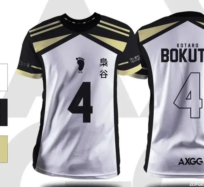 Haikyuu Fukurodani Bokuto Anime hommes T-Shirts 2025 nouvelle mode d'été maillot décontracté col ron