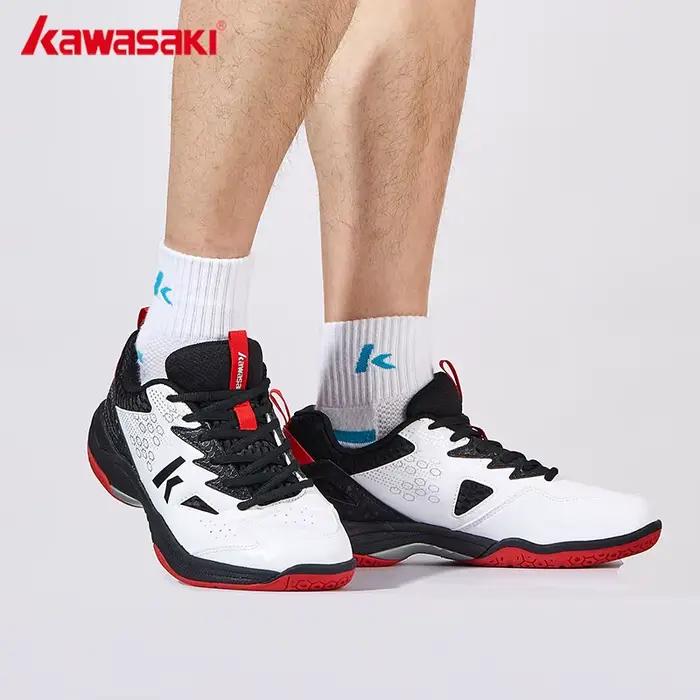 Kawasaki flambant neuf chaussures de Badminton hommes Tennis Anti-twish conception respirant chaussu