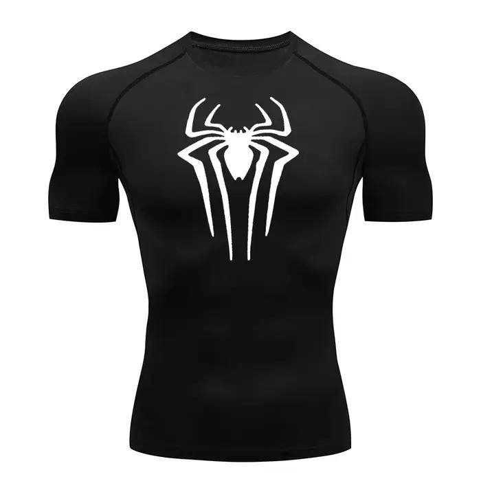 2026 Compression t-shirt hommes à manches courtes Sport t-shirts Fitness course vêtements de Sport h