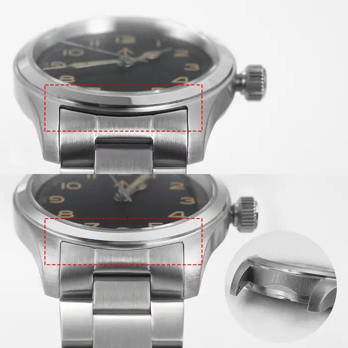 Militado ML08 montre militaire VH31 mouvement à Quartz Double cristal saphir C3 BGW9 lumineux 10Bar étanche 38mm