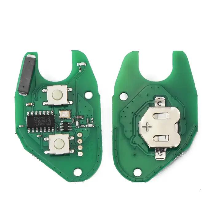 Clé télécommande à 2 boutons pour Renault Vivaro Movano Kangoo transpondeur 33 MHz contrôle circulation sécurité véhicule utilitaire légère occasion spéciale