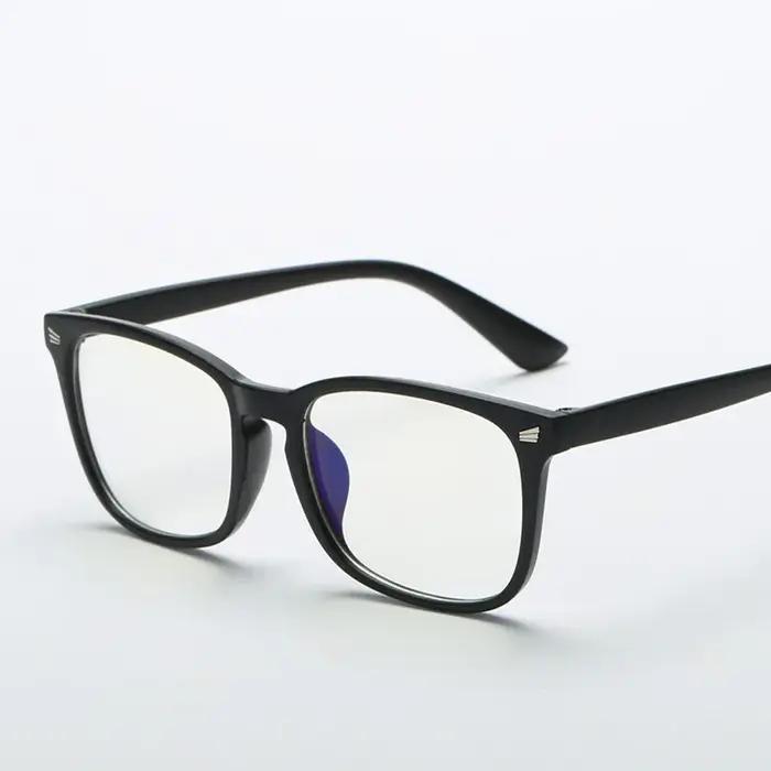 Lunettes carrées unies unisexes pour hommes et femmes, lunettes de protection contre les radiations,