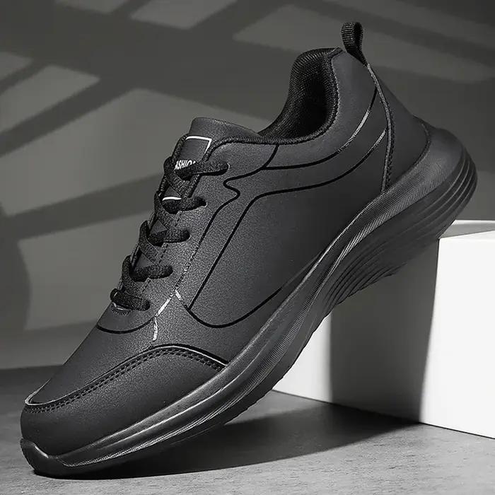 Baskets Hommes Hiver Léger Antidérapant - Chaussures Course Marche Respirantes Lacets Souples