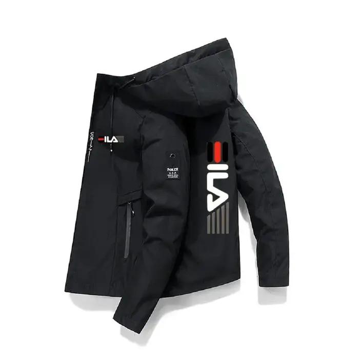Veste de sport d'extérieur à capuche zippée coupe-vent pour homme, nouvelle collection printemps-aut