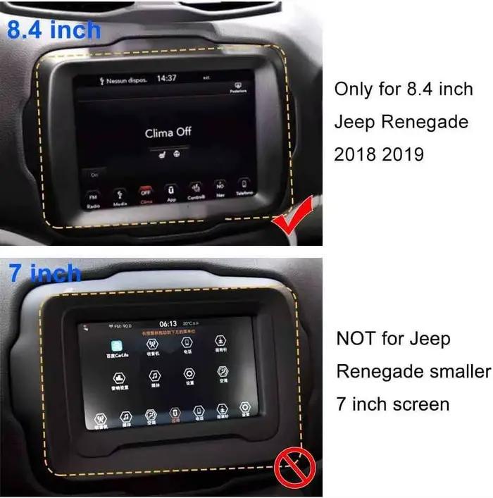 Pour Jeep Renegade Uconnect 8.4 pouces 2018 2019 Film de protection d'écran en verre trempé de Navig
