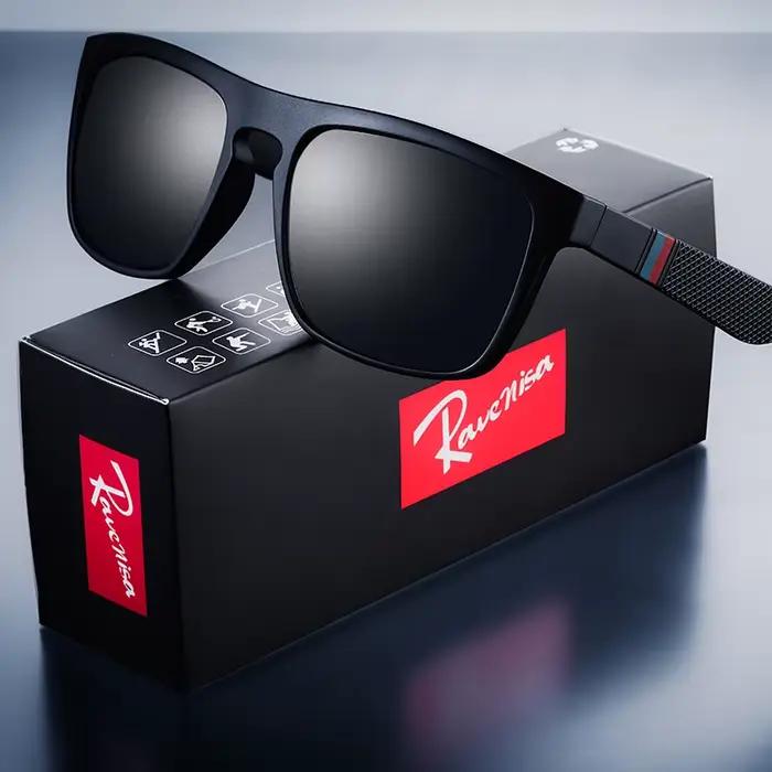 Lunettes de soleil carrées vintage polarisées pour hommes et femmes, lunettes de soleil rétro pour l