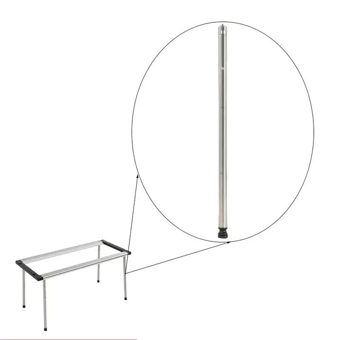 Pieds de Table IGT en Acier Inoxydable, Portables, Extensibles Librement, Durables, Naturels, Access