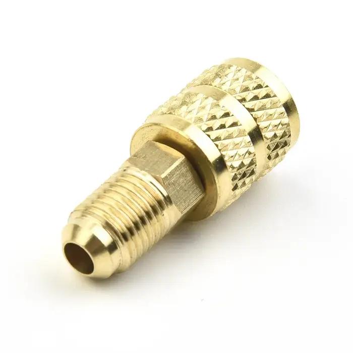 Tête de connecteur femelle/mâle 5/16 "SAE mâle/femelle 1/4", adaptateur SAE pour climatiseur R410 R3