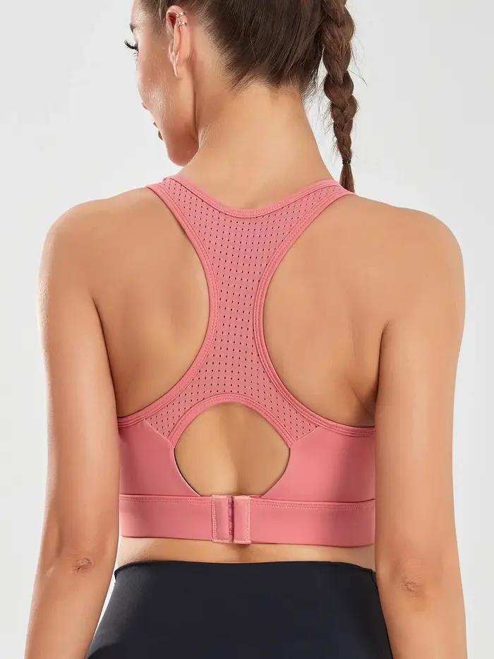 Soutien-gorge sans fil pour femmes respirant haute résistance course yoga fitness confortable et élégant pour activité sportive intense