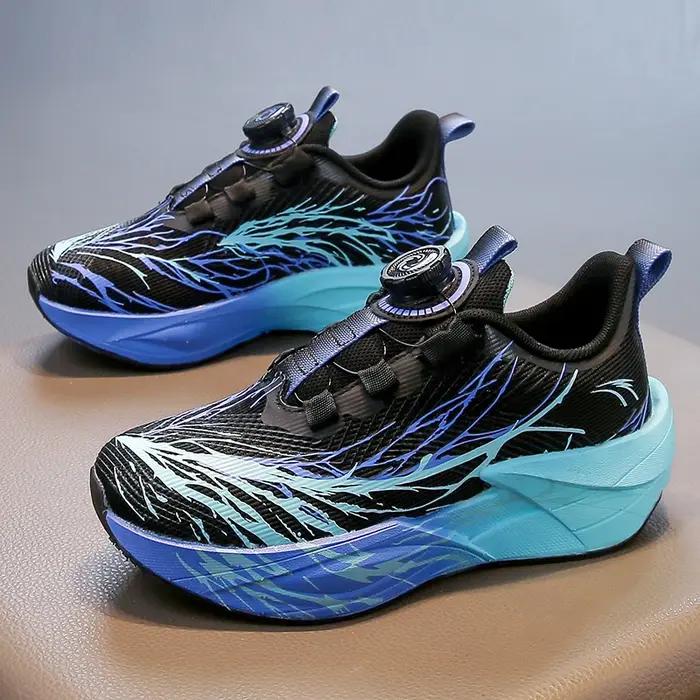 Chaussures de course pour enfants, baskets de Tennis antidérapantes à coussin d'entraînement scolair