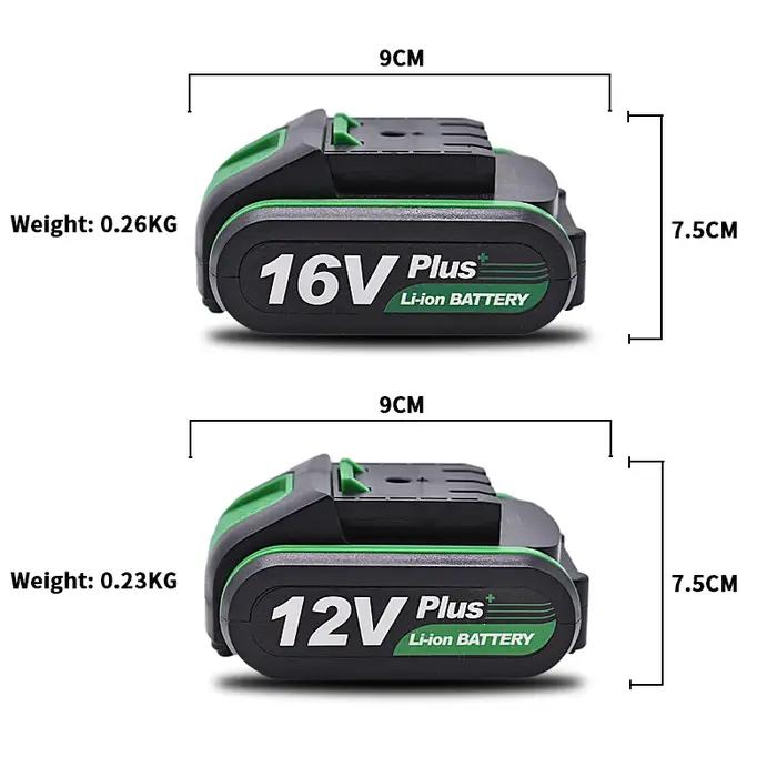 Batterie au lithium 12V 16v 21v 25v PLUS, haute qualité, perceuse électrique rechargeable, batterie