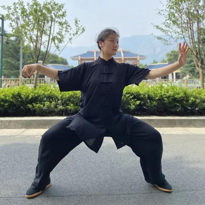 Uniforme chinois Tai Chi en coton, vêtements Wushu Kung Fu pour enfants et adultes, costume Wing Chu