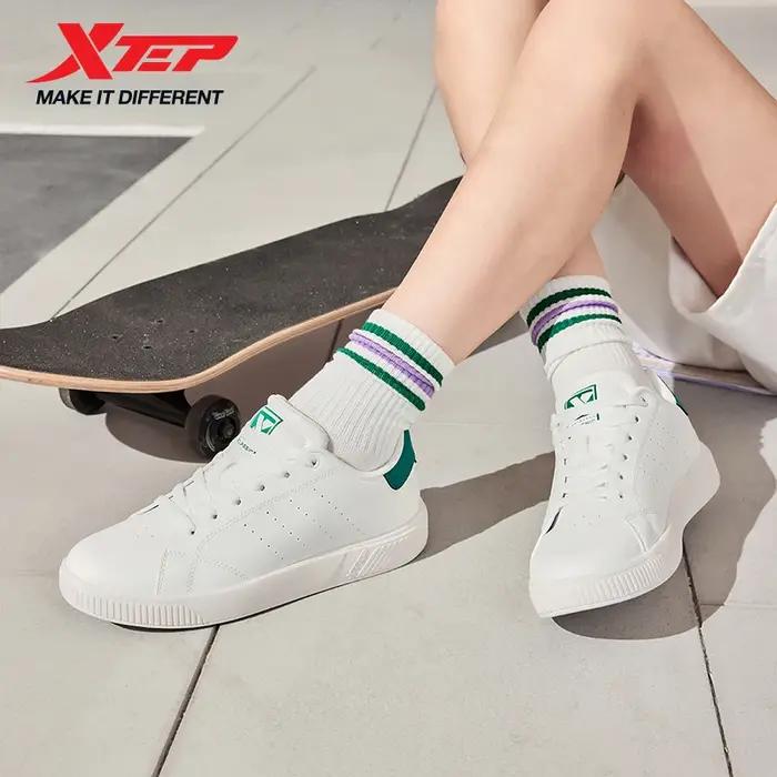 Xtep chaussures de skateboard pour femmes 2025 été léger durabilité loisirs mode à lacets rue style