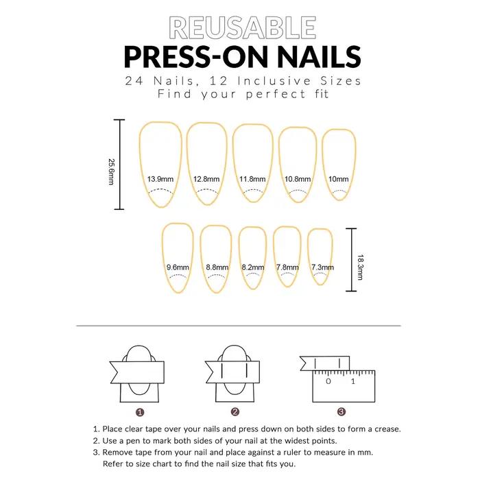 Faux ongles Style étoile lune, 24 pièces, nœuds papillon en forme de cygne blanc, motif floral impri