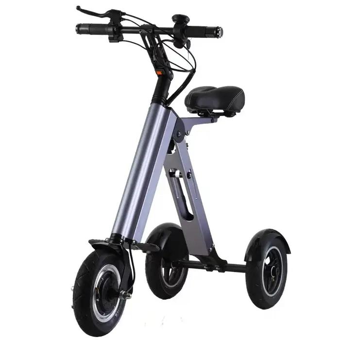 Nouveau adulte loisirs lumière électrique saleté vélo Mini petit Portable pli Tricycle électrique pe