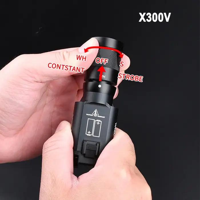 Tactique Surefir X300 X300U Ultra X300V XH35 pistolet en métal lumière stroboscopique LED adapté 20m