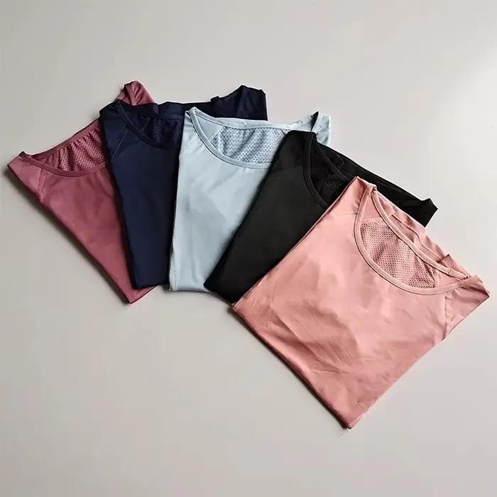 Chemise de sport de plein air pour femmes, vêtements de Yoga, T-Shirt de Fitness, de course, d'entra