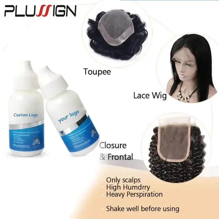 Plussign – colle pour perruque avec dissolvant, Super colle pour perruques en dentelle/toupet/fermet