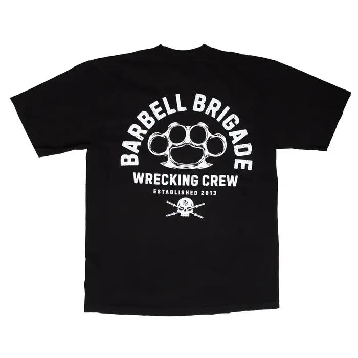 Barbell Brigade 2025 T-Shirt de gymnastique d'été pour hommes en coton à manches courtes musculation