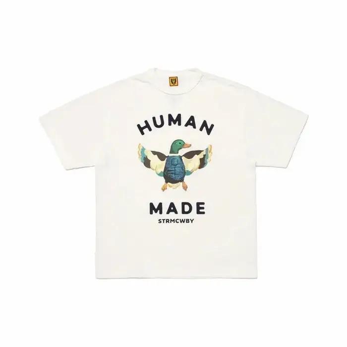 HUMAN MADE Flyduck T-shirt en coton imprimé résistant pour hommes et femmes, style japonais, col ron